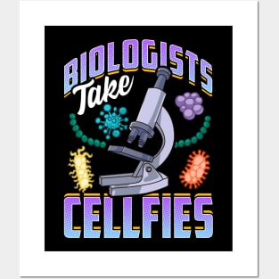 Funny Biologists Take Cellfies Biology Scientist Posters and Art